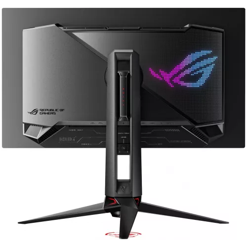 Монитор Asus 26.5" ROG Swift PG27UCDM черный QD OLED LED 16:9 HDMI полуматовая HAS Piv 1500000:1 1000cd 178гр/178гр 3840x2160 240Hz FreeSync Premium Pro DP Quad 4K (2160p) USB 7.62кг