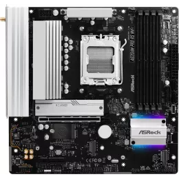 Материнская плата Asrock A620AM Pro RS WiFi Socket AM5 AMD A620A 4xDDR5 mATX AC`97 8ch(7.1) 2.5Gg RAID+HDMI+DP