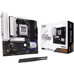 Материнская плата Asrock A620AM Pro RS WiFi Socket AM5 AMD A620A 4xDDR5 mATX AC`97 8ch(7.1) 2.5Gg RAID+HDMI+DP