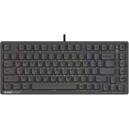 Клавиатура A4Tech Bloody MS76 темно-серый USB Multimedia for gamer LED (MS76) кабель 1.8м