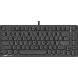 Клавиатура A4Tech Bloody MS76 темно-серый USB Multimedia for gamer LED (MS76) кабель 1.8м