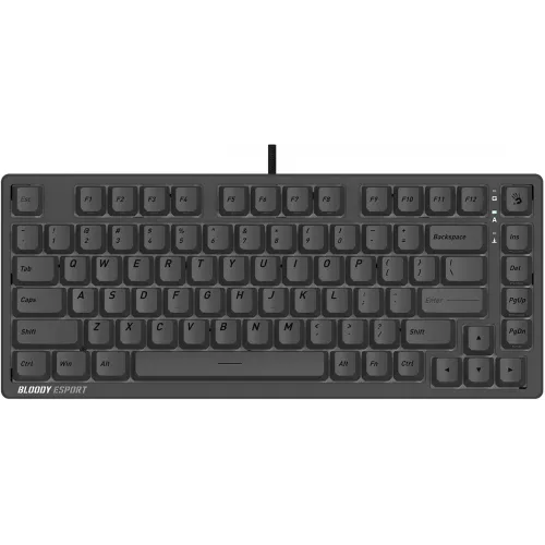 Клавиатура A4Tech Bloody MS76 темно-серый USB Multimedia for gamer LED (MS76) кабель 1.8м