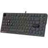 Клавиатура A4Tech Bloody MS76 темно-серый USB Multimedia for gamer LED (MS76) кабель 1.8м