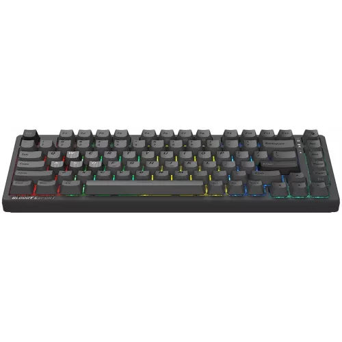 Клавиатура A4Tech Bloody MS76 темно-серый USB Multimedia for gamer LED (MS76) кабель 1.8м