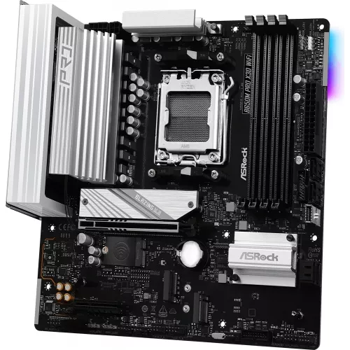 Материнская плата Asrock B650M PRO X3D Socket AM5 AMD B650 4xDDR5 mATX AC`97 8ch(7.1) 2.5Gg RAID+HDMI+DP