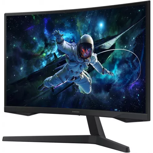 Монитор Samsung 27" Odyssey G5 S27CG552EMXUE черный VA LED 16:9 HDMI матовая 300cd 178гр/178гр 2560x1440 165Hz FreeSync DP 2K USB 4.1кг