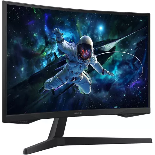 Монитор Samsung 27" Odyssey G5 S27CG552EMXUE черный VA LED 16:9 HDMI матовая 300cd 178гр/178гр 2560x1440 165Hz FreeSync DP 2K USB 4.1кг