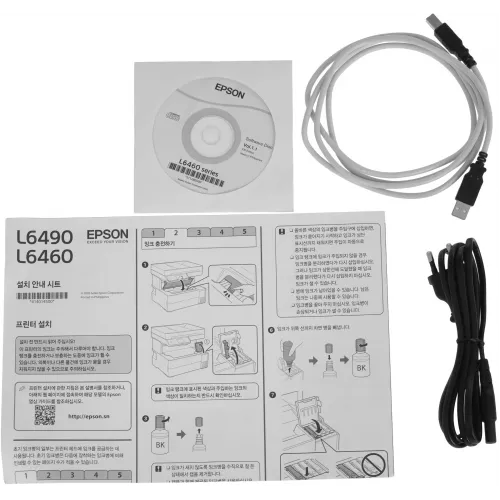 МФУ струйный Epson EcoTank L6460 (C11CJ89507) A4 Duplex WiFi белый