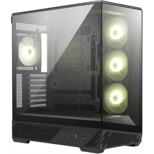Корпус MSI MAG Pano 130R PZ черный без БП ATX 6x120mm 2x140mm 2xUSB3.0 audio AirDuct bott PSU
