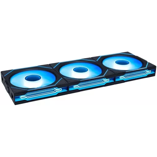 Вентилятор для корпуса Lian-Li Uni Fan SL-INF Wireless 120 ARGB 120х124.5x28 черный 4-pin 29.2дБ (упак.:3шт) (G99.12SLIN1W3B.R0) Ret
