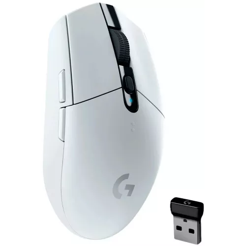 Мышь Logitech G304 Lightspeed белый оптическая 12000dpi беспров. USB 5but (910-005294)