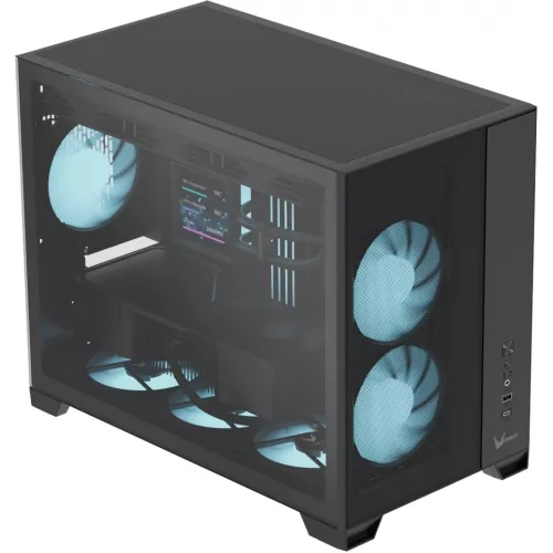Корпус Formula Air Mesh G6 Plus AR черный без БП mATX 9x120mm 1xUSB3.0 audio