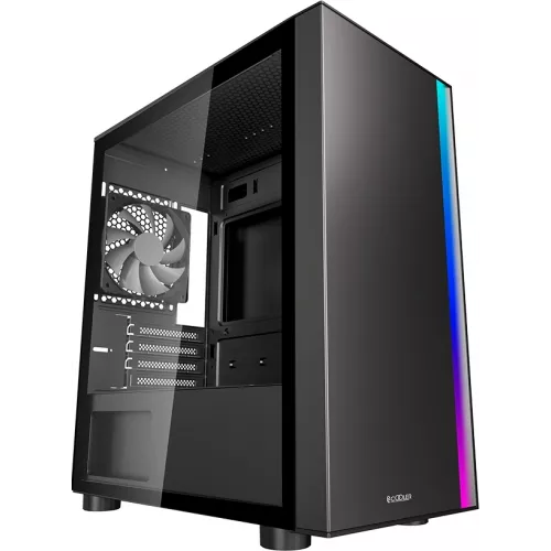 Корпус PcCooler LM300 Argb черный без БП mATX 7x120mm 2x140mm 2xUSB2.0 1xUSB3.0 audio bott PSU