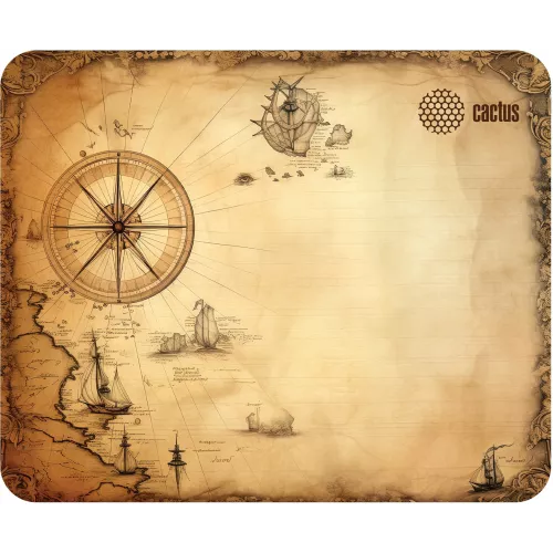Коврик для мыши Cactus Antique map 220x180x2мм (CS-MPC-P08XS)