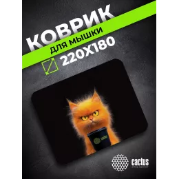 Коврик для мыши Cactus Red Cat 220x180x2мм (CS-MPC-P11XS)