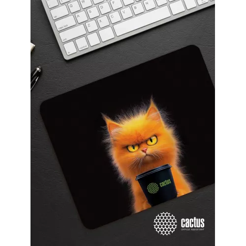 Коврик для мыши Cactus Red Cat 220x180x2мм (CS-MPC-P11XS)