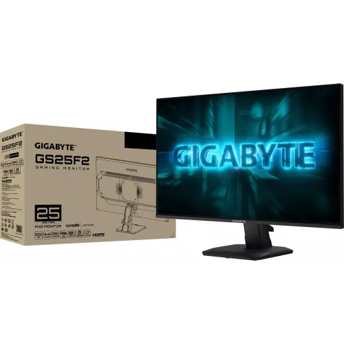 Монитор Gigabyte 24.5" GS25F2A черный IPS LED 16:9 HDMI M/M матовая 1000:1 300cd 178гр/178гр 1920x1080 240Hz DP FHD 3.11кг
