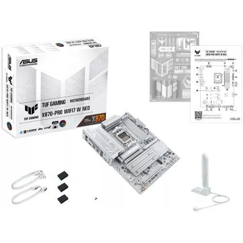 Материнская плата Asus TUF GAMING X870-PRO WIFI7 W NEO Socket AM5 AMD X870 4xDDR5 ATX AC`97 8ch(7.1) 5Gigabit RAID+HDMI