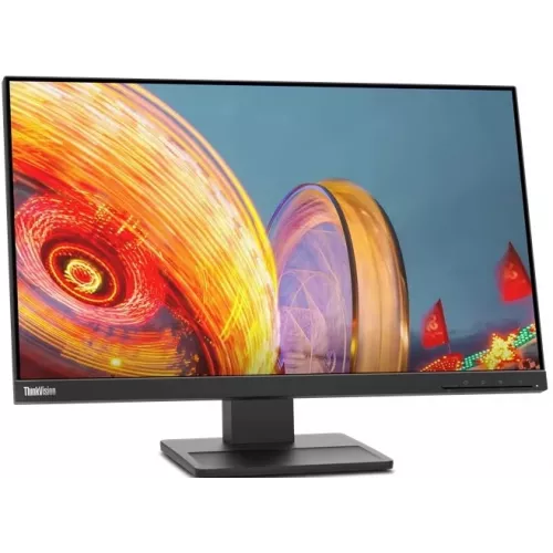 Монитор Lenovo 23.8" ThinkVision E24q-20 черный IPS 4ms 16:9 HDMI M/M матовая HAS Piv 1000:1 300cd 178гр/178гр 2560x1440 75Hz DP 2K 5.05кг