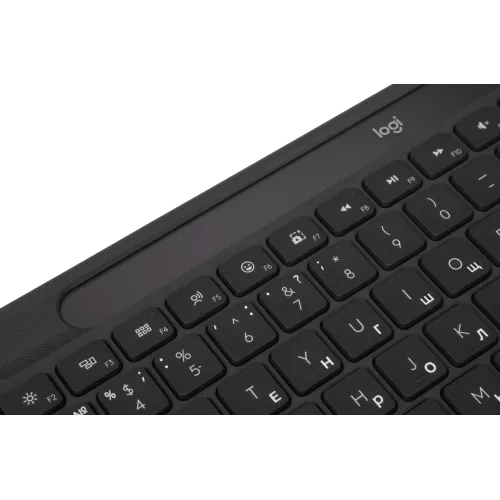Клавиатура Logitech K980 графитовый беспроводная BT slim (920-013768)