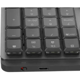 Клавиатура Logitech MX Mechanical механическая черный USB беспроводная BT/Radio slim LED (920-010766)