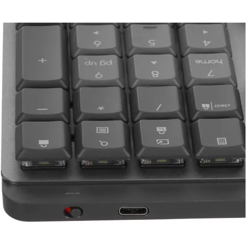 Клавиатура Logitech MX Mechanical механическая черный USB беспроводная BT/Radio slim LED (920-010766)