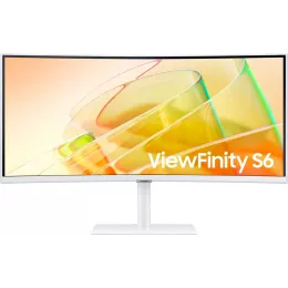 Монитор Samsung 34" ViewFinity S6 S34C650TAUXEN белый VA LED 5ms 21:9 HDMI M/M полуматовая HAS Piv 350cd 178гр/178гр 3440x1440 100Hz FreeSync DP Ultra WQHD USB 8.1кг