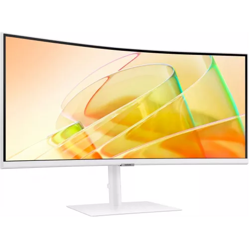 Монитор Samsung 34" ViewFinity S6 S34C650TAUXEN белый VA LED 5ms 21:9 HDMI M/M полуматовая HAS Piv 350cd 178гр/178гр 3440x1440 100Hz FreeSync DP Ultra WQHD USB 8.1кг
