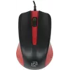 Мышь Оклик 225M черный/красный оптическая 1200dpi USB для ноутбука 3but (288237)