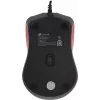 Мышь Оклик 225M черный/красный оптическая 1200dpi USB для ноутбука 3but (288237)