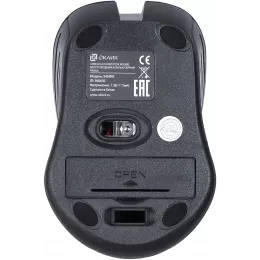 Мышь Оклик 545MW черный/синий оптическая 1600dpi беспров. USB для ноутбука 4but (368630)