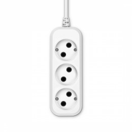 Сетевой удлинитель Buro BU-PSL3.1/W 1.5м (3 розетки) белый (пакет ПЭ)