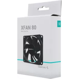 Вентилятор для корпуса Deepcool XFan 80 80х80x25 черный 4-pin (Molex) 20дБ (DP-FDC-XF80) Ret