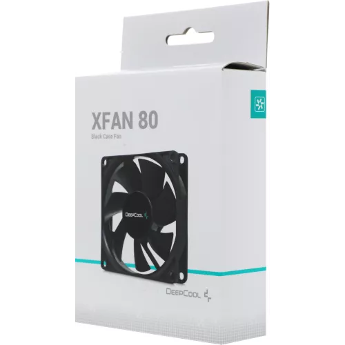Вентилятор для корпуса Deepcool XFan 80 80х80x25 черный 4-pin (Molex) 20дБ (DP-FDC-XF80) Ret