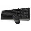 Клавиатура + мышь A4Tech Fstyler F1010 клав:черный/серый мышь:черный/серый USB Multimedia (F1010 GREY)