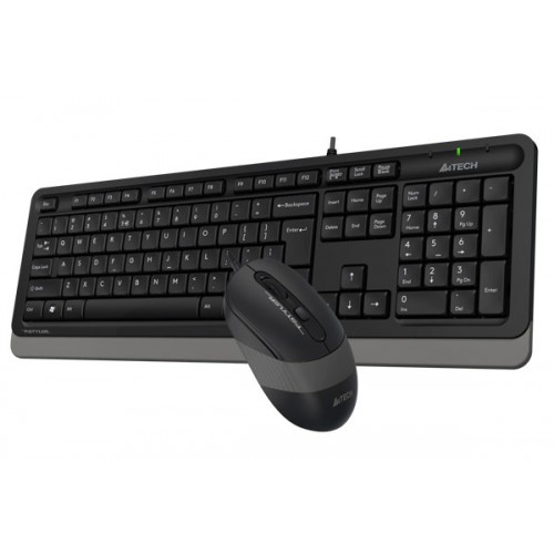 Клавиатура + мышь A4Tech Fstyler F1010 клав:черный/серый мышь:черный/серый USB Multimedia (F1010 GREY)