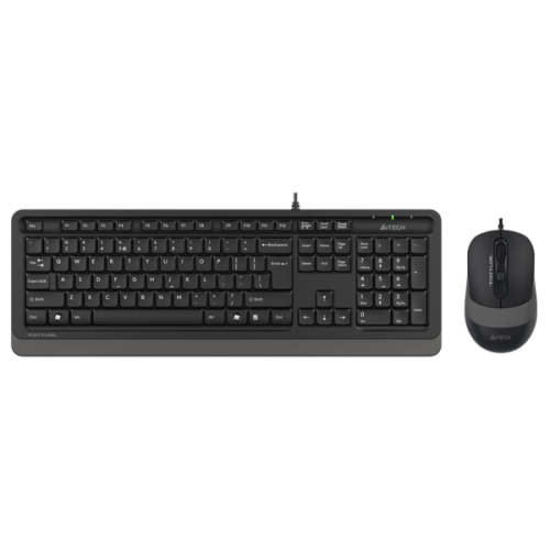 Клавиатура + мышь A4Tech Fstyler F1010 клав:черный/серый мышь:черный/серый USB Multimedia (F1010 GREY)