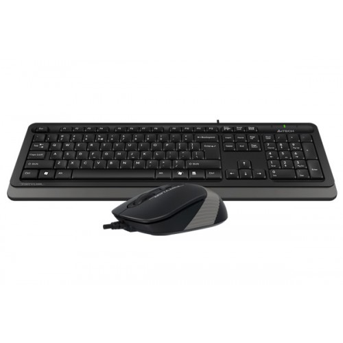 Клавиатура + мышь A4Tech Fstyler F1010 клав:черный/серый мышь:черный/серый USB Multimedia (F1010 GREY)