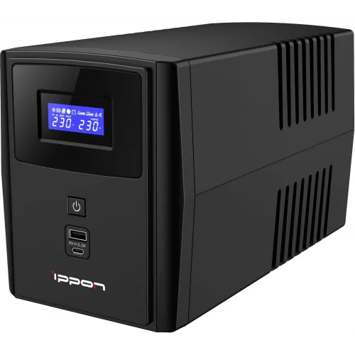 Источник бесперебойного питания Ippon Smart Power Pro II 1200 720Вт 1200ВА черный