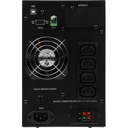 Источник бесперебойного питания Powercom Macan MAC-1000 1000Вт 1000ВА черный