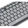 Клавиатура Оклик 480M черный/серый USB slim Multimedia (1067199) кабель 1.5м
