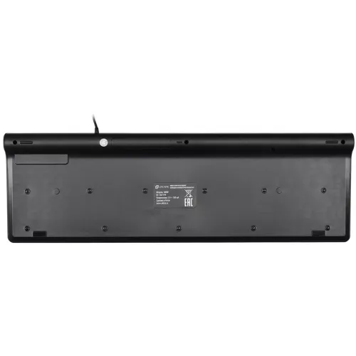 Клавиатура Оклик 480M черный/серый USB slim Multimedia (1067199) кабель 1.5м