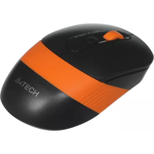 Мышь A4Tech Fstyler FG10 черный/оранжевый оптическая 2000dpi беспров. USB 4but (FG10 ORANGE)