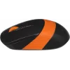 Мышь A4Tech Fstyler FG10 черный/оранжевый оптическая 2000dpi беспров. USB 4but (FG10 ORANGE)