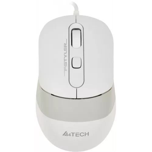 Мышь A4Tech Fstyler FM10 белый/серый оптическая 1600dpi USB 4but (FM10 WHITE)