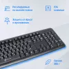 Клавиатура Оклик 180V2 черный USB (1185956) кабель 2м