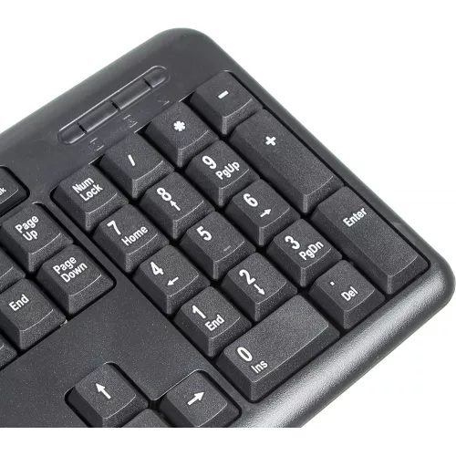 Клавиатура Оклик 180V2 черный USB (1185956) кабель 2м