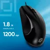 Мышь Оклик 185V2 черный оптическая 1200dpi USB для ноутбука 3but (1185962)