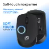 Мышь Оклик 486MW черный оптическая 1600dpi беспров. USB для ноутбука 3but (1196555)