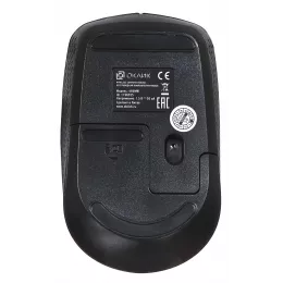 Мышь Оклик 486MW черный оптическая 1600dpi беспров. USB для ноутбука 3but (1196555)